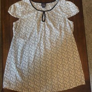 Oh Baby Top Ivory/Black Size Medium